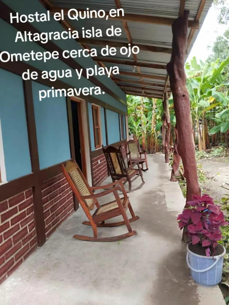 Hostel El Quino Ometepe Altagracia ภายนอก รูปภาพ
